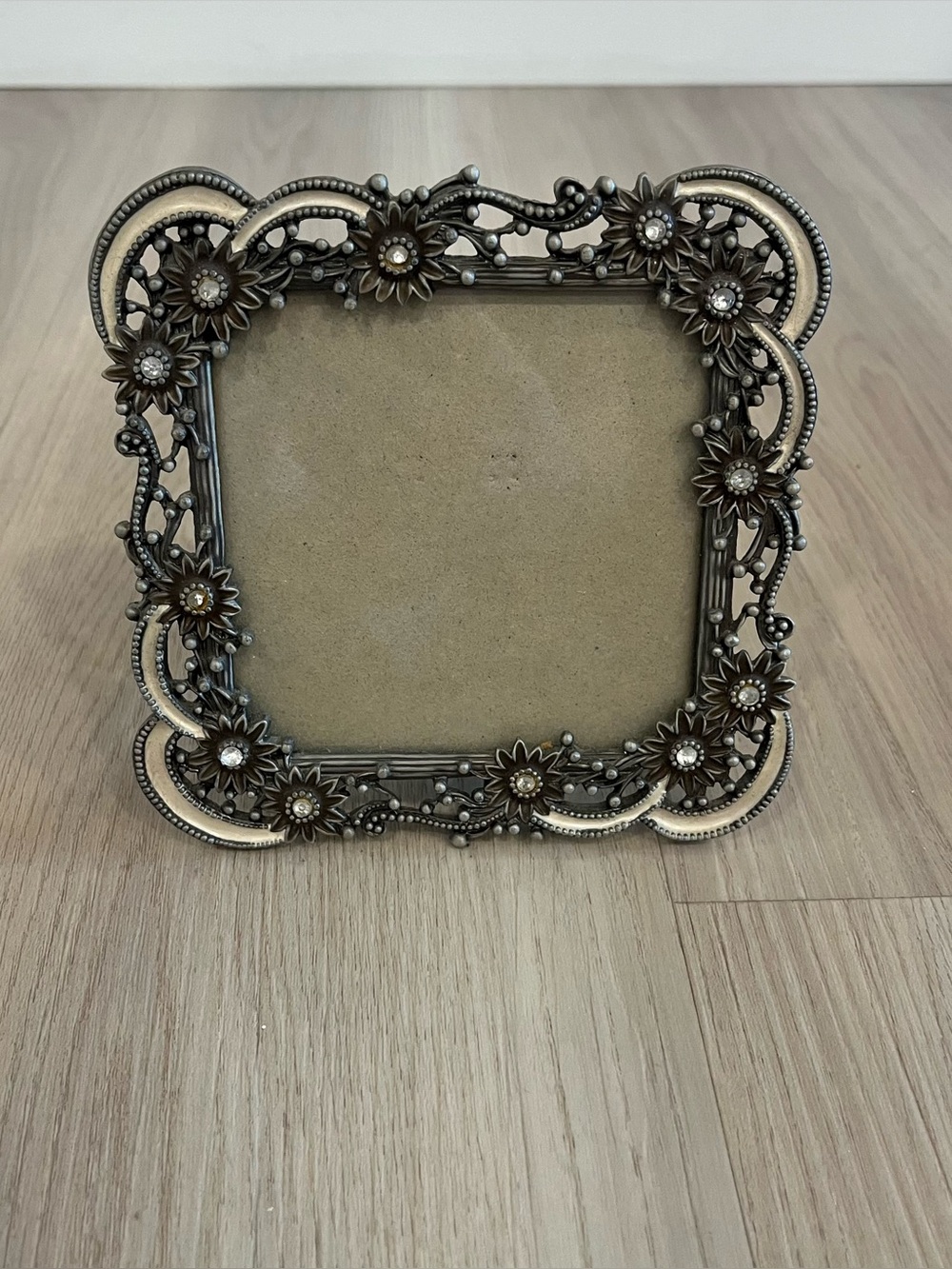 Ornate Celestial Metal Photo Frame Vintage
